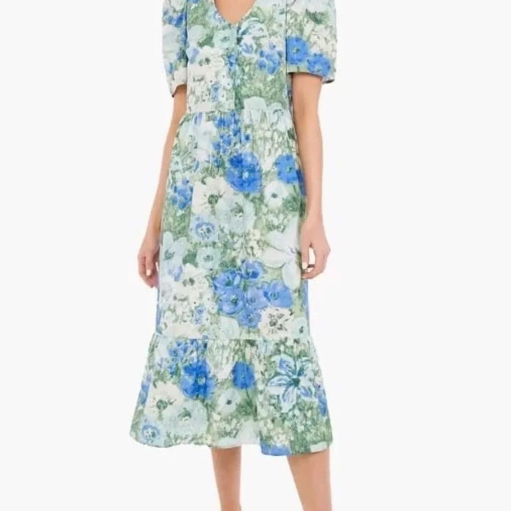Tuckernuck Jardin de Fleurs Violetta Floral Midi Maxi Dress - Picture 2 of 11